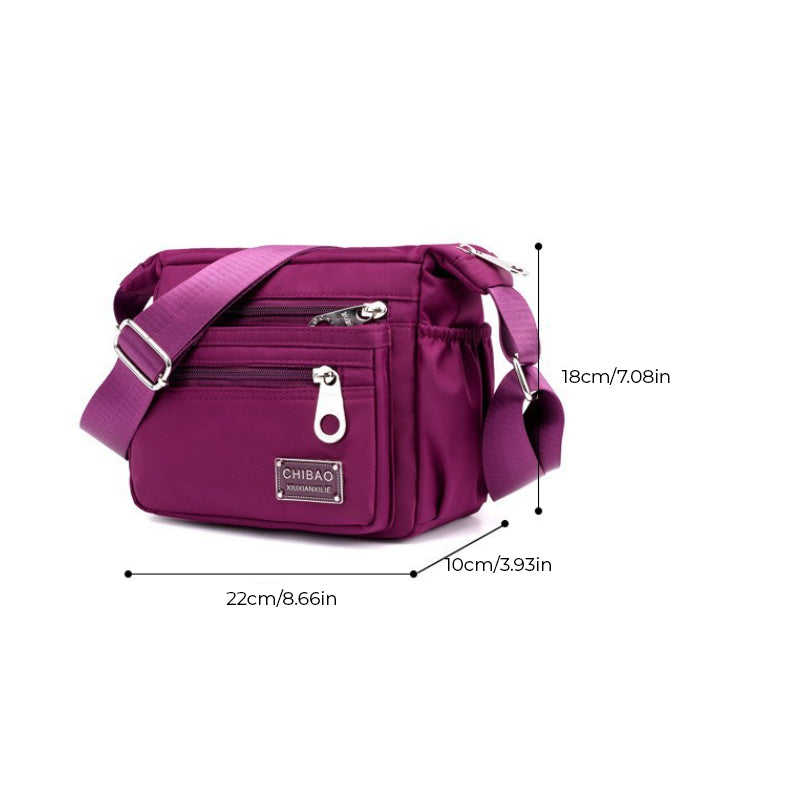 Women's Nylon Crossbody Bag with Water-Resistant Finish & Adjustable Strap for Travel, Work & Everyday Carry