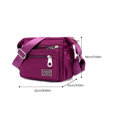 Women's Nylon Crossbody Bag with Water-Resistant Finish & Adjustable Strap for Travel, Work & Everyday Carry