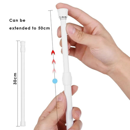 FLEXIROD – Barra de cortina telescópica con resorte ajustable