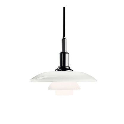 Glass Globe Ceiling Light 11-Inch White Shade Adjustable Hanging Fixture E27 Socket for Kitchen Dining Room Bedroom Modern Minimalist Scandi