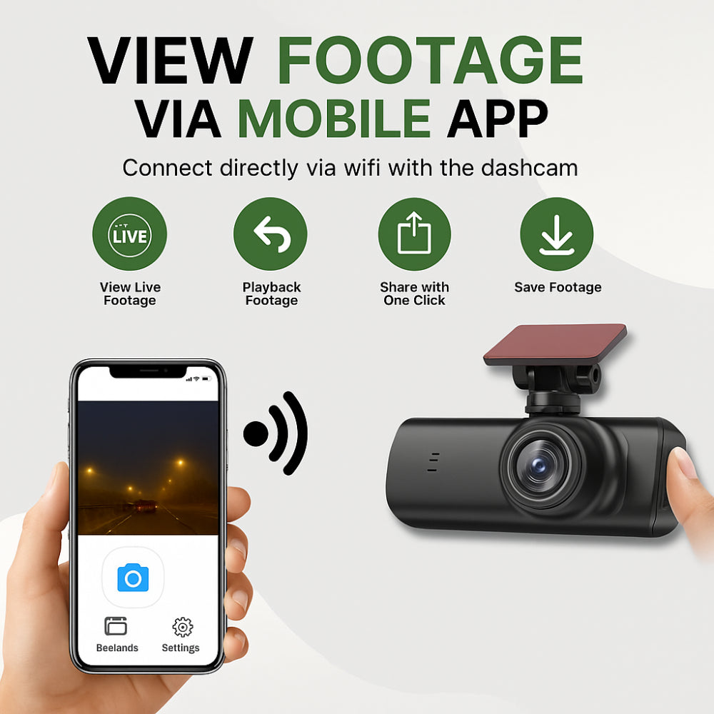 Ultra Vision | Cámara para salpicadero 4K Ultra HD con visión nocturna y GPS | Grabadora compacta para vehículos para una mayor seguridad