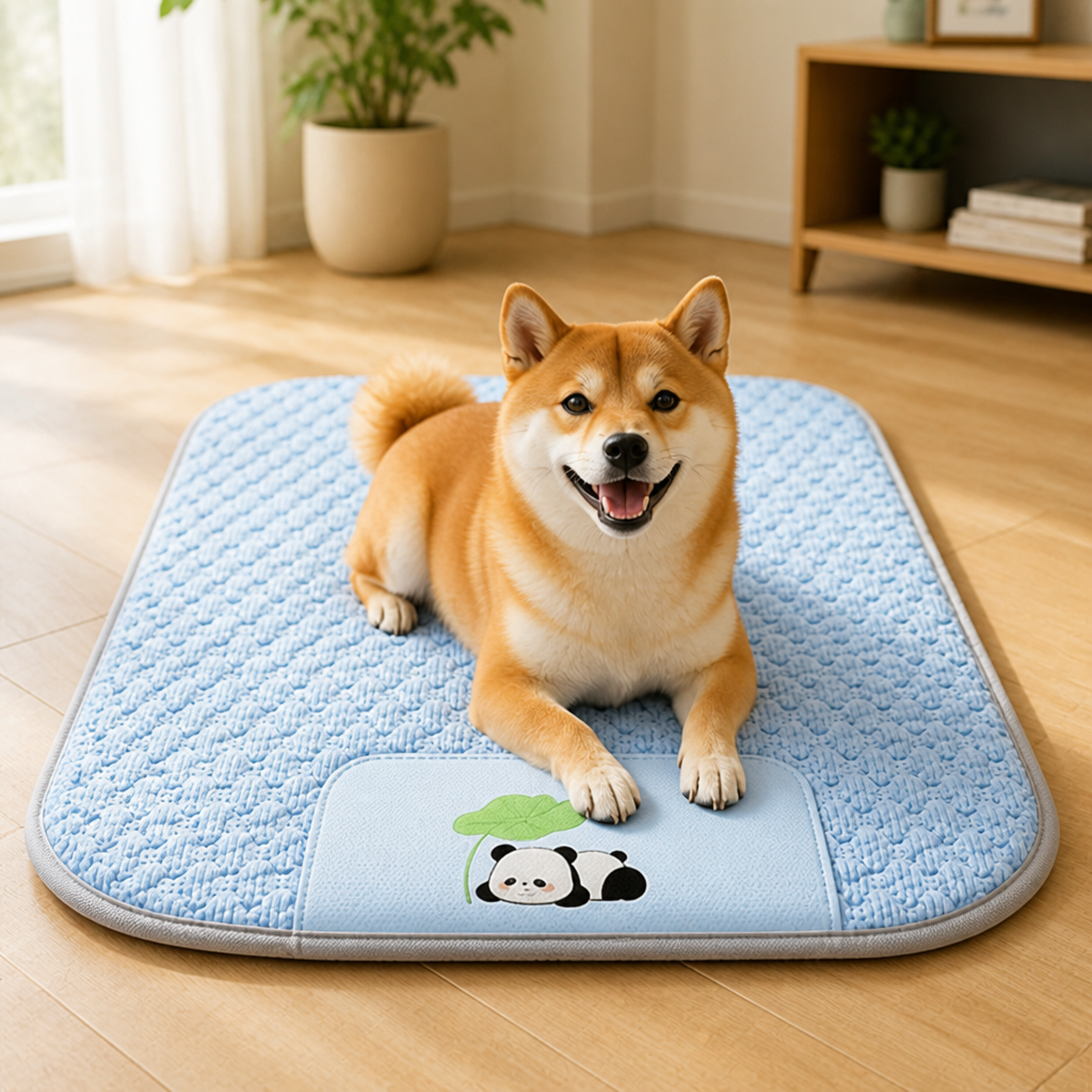 Ortekor Ice Bead Cooling & Easy-Clean Polyester Dog Mat