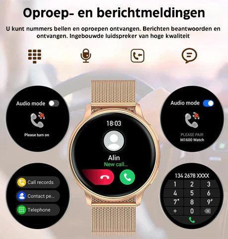 Women's Smartwatch with Heart Rate Monitor, Sleep Tracker & Call Notifications for Fitness & Daily Activity Tracking