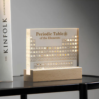 Periodic Table Element Display with Real Specimens – Educational Science Decor for Classroom, Office & Home