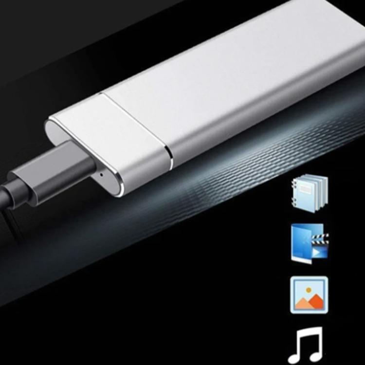 Portable Solid State Drive 520 MB/s USB-C 1TB 2TB Aluminum for Laptop Desktop Mac PC Backup Photo Video Storage