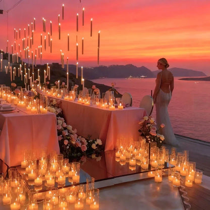 LED Floating Candles for Water – Flameless Battery Tea Lights for Pools, Weddings, Centerpieces & Events