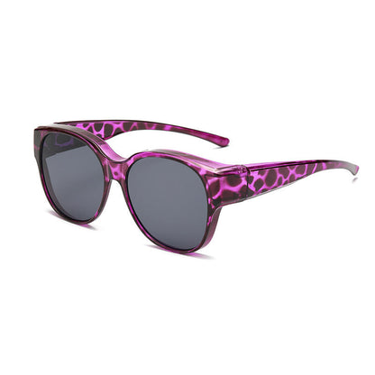 Polarized Over-Prescription Sunglasses Cat-Eye Style UV400 Protection Lightweight Flexible Frame for Outdoor Driving Fishing