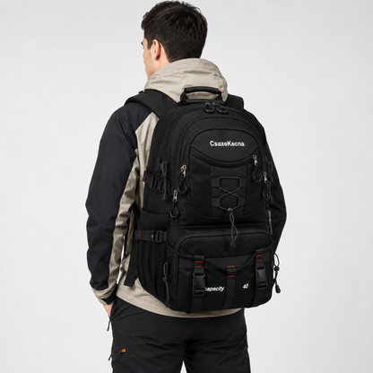 40L Hiking Backpack with USB Charging Port for Multi-Day Treks & Camping Trips – Water-Resistant Outdoor Daypack with Laptop Sleeve