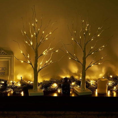 Elysian Lighted Tree Decor - USB Powered, Elegant Birch Design