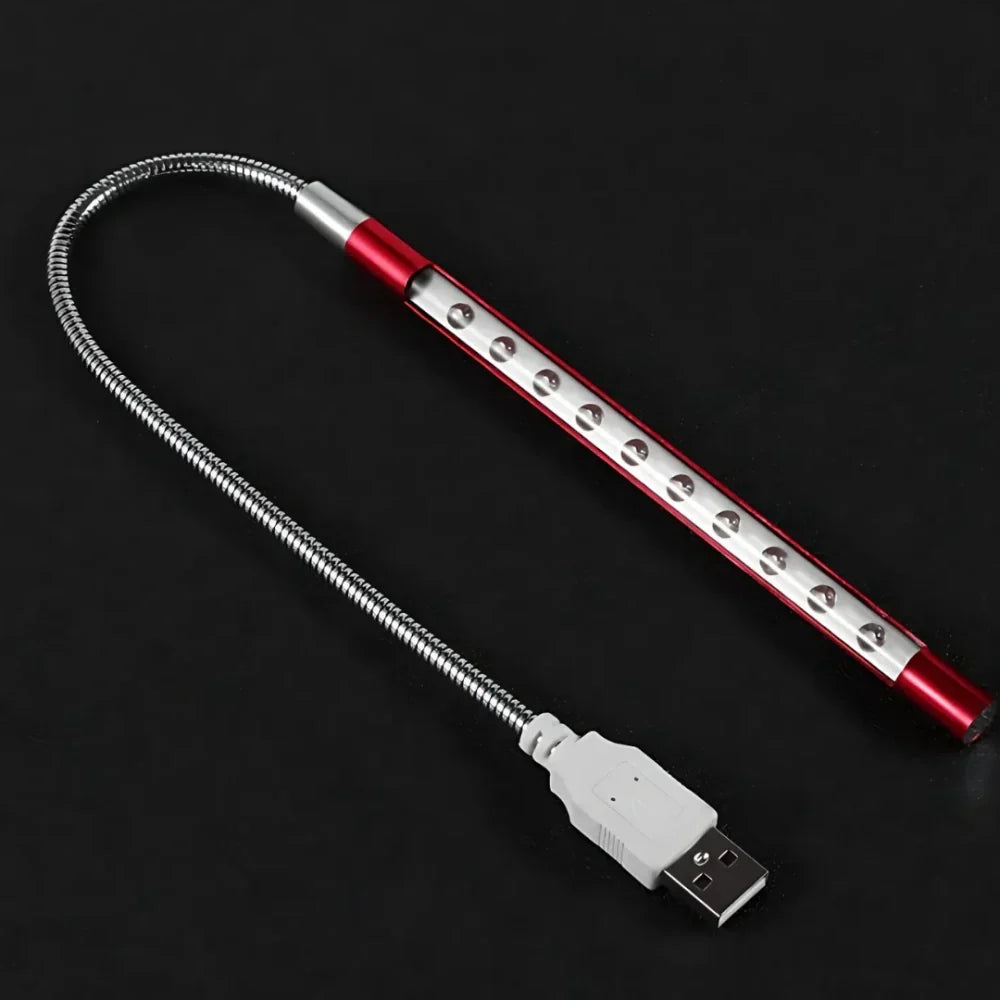 Flexible USB Desk Light with Adjustable Gooseneck Arm for Reading, Computer Work & Office Task Lighting
