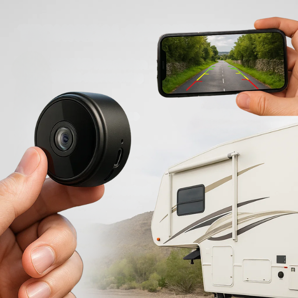 Wireless Rear-View Camera System for Large Vehicles with Infrared Night Mode and Weatherproof Housing