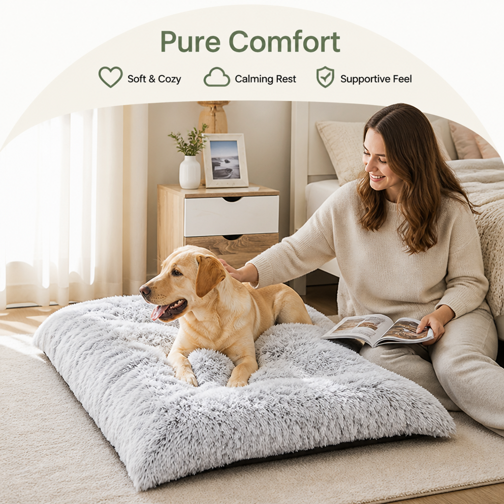 Ortekor Gradient Plush Fleece Dog Bed
