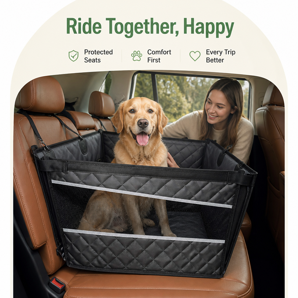 Ortekor Oxford Fabric & Machine-Washable Car Seat Extender (Storage Pocket)