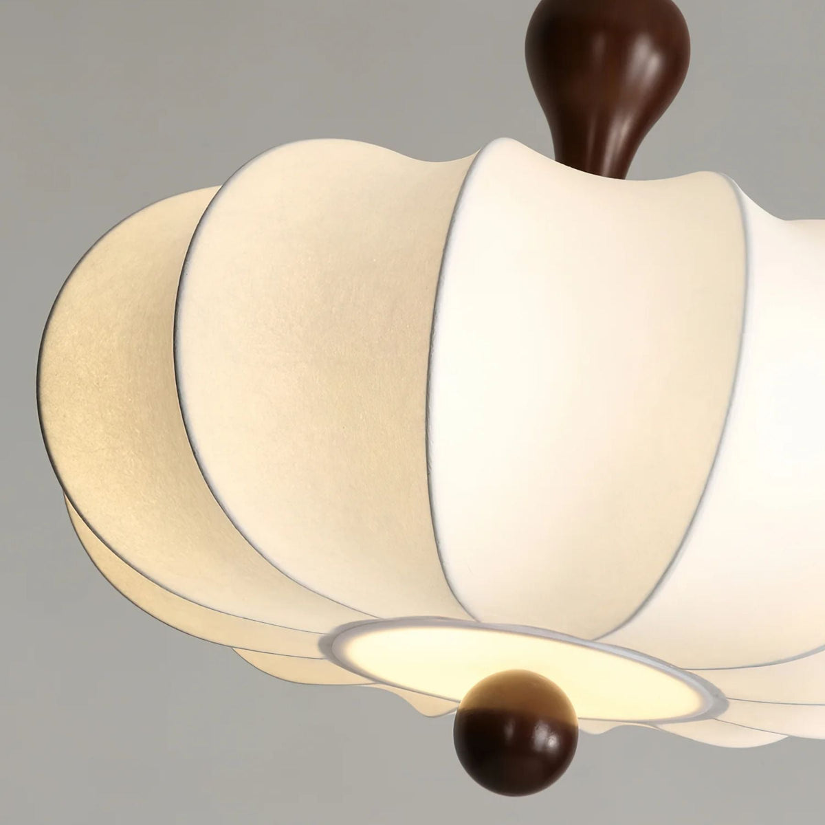 Fabric Drum Pendant Ceiling Light with Wood Accent for Dining Room and Kitchen Island – Soft White Pleated Shade, Modern Minimalist Drop Fix