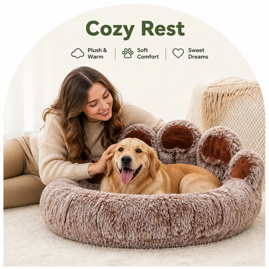 Ortekor Warm Plush & Thickened Polyester Pet Bed
