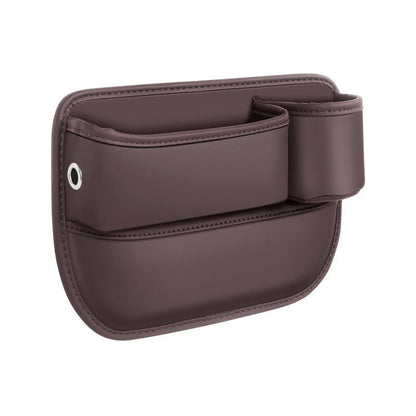 Car Seat Gap Organizer Faux Leather Storage Caddy with Charging Port for Center Console Driver Passenger Side Vehicle Accessories