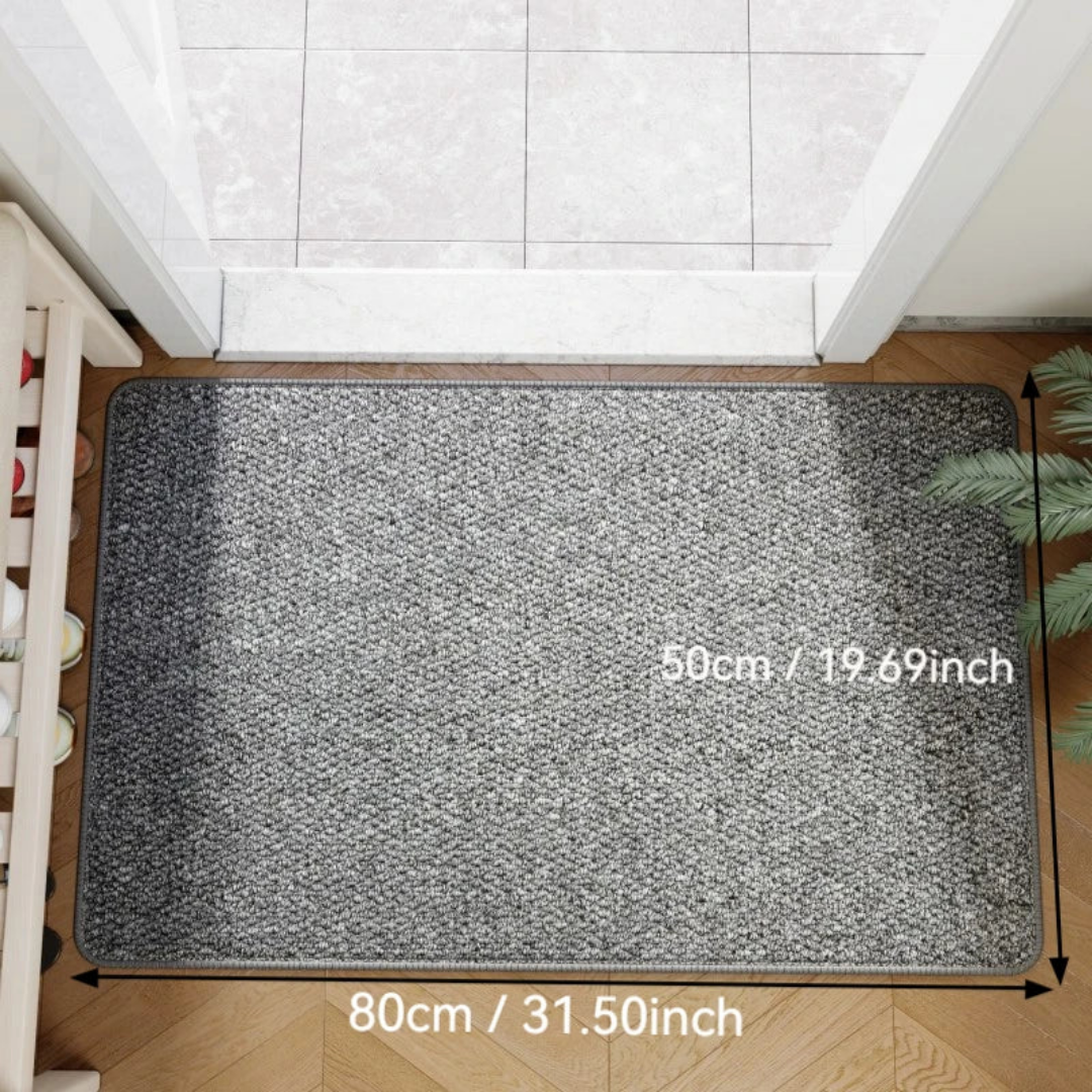 Indoor Outdoor Jute Look Doormat with Non-Slip Backing for Entryway Hall Porch Patio Balcony Veranda