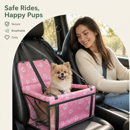 Ortekor Adjustable Safety Strap Dog Car Seat (Foldable)