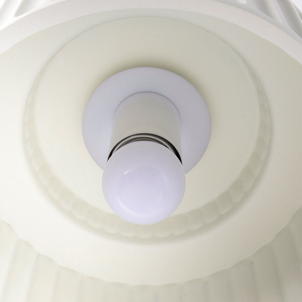 Lámpara de techo de resina de montaje empotrado, casquillo E27, pantalla texturizada, color blanco, para cocina, dormitorio, pasillo, perfil bajo, diseño escandinavo minimalista moderno