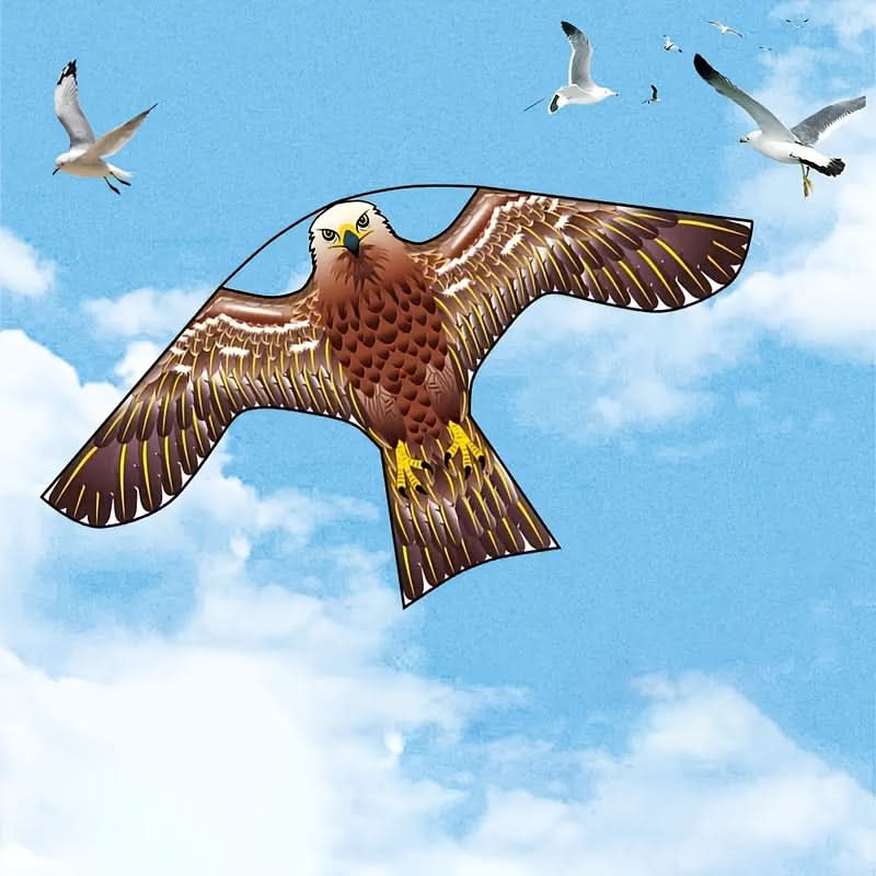 Raptor Decoy Kite for Garden Crop Protection – Lifelike Predator Bird Deterrent for Farms, Orchards & Fields – Wind-Powered Scarecrow