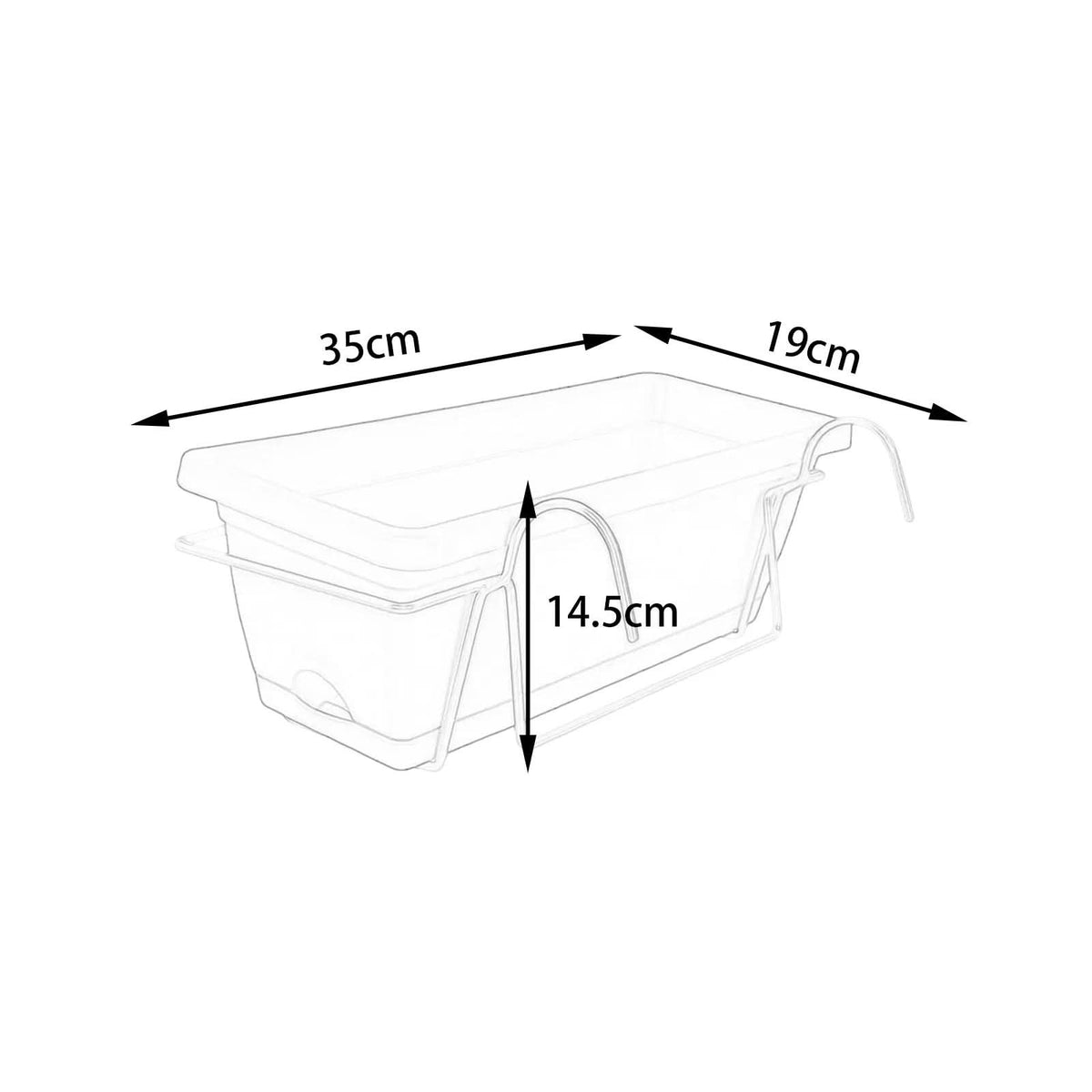 GARDENRAIL – Balcony Fence Planter Box