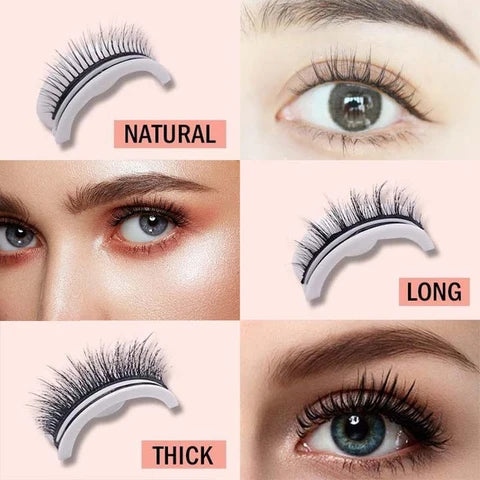 False Eyelashes Self-Adhesive Reusable Washable