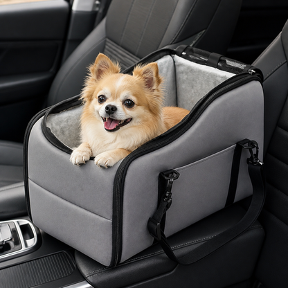 Ortekor Safety Leash & Adjustable Dog Car Seat (Up to 12 lb)