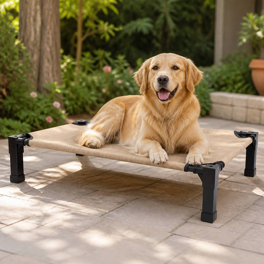 Ortekor Elevated Washable Breathable Mesh Dog Bed