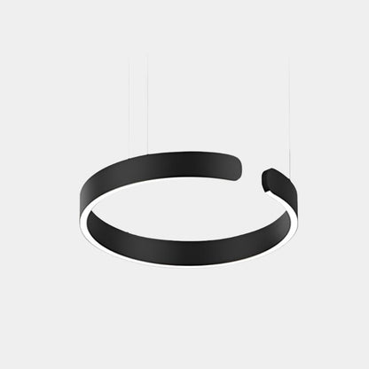 Lámpara de techo LED circular con anillo de aluminio de 20 pulgadas, altura ajustable para isla de cocina, comedor, vestíbulo, luz tipo halo colgante moderna, eficiencia energética