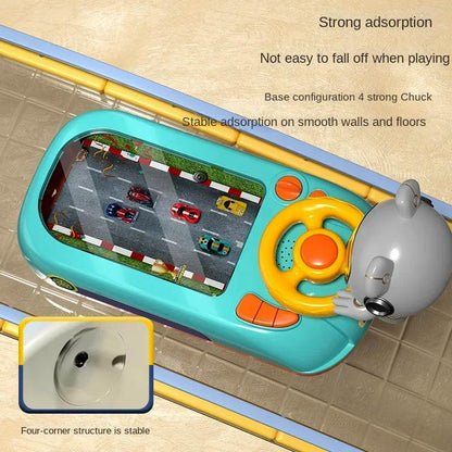 Toy Steering Wheel, Race Car Steering Wheel Driving Simulator Toy for Kids, Electronic Learning Toy for Preschoolers