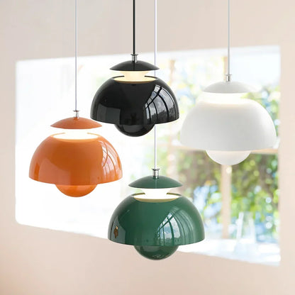 Globe Ceiling Light Fixture 10 Inch Metal Drop Lamp for Kitchen Island Dining Room Modern Industrial Hanging Orb Chandelier Adjustable Cord