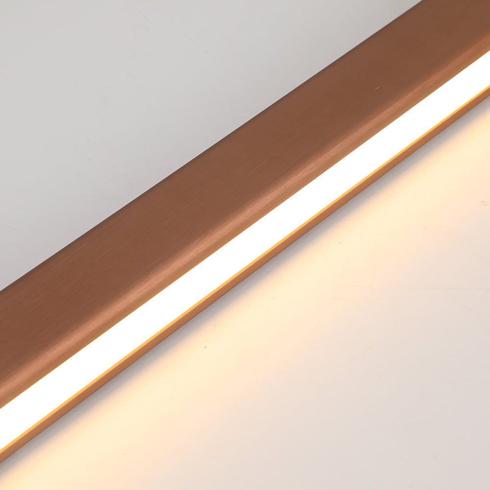 Linear LED Ceiling Light 59 in Metal Acrylic Fixture for Kitchen Island & Dining Room Adjustable Hanging Lamp Modern Black Brown