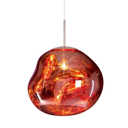 Organic Acrylic Pendant Light with Flowing Form for Dining Room & Bedroom – E27 LED Hardwire Ceiling Fixture