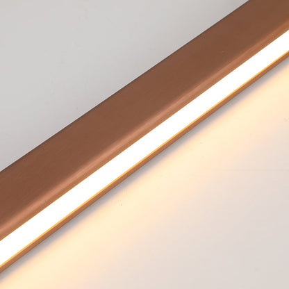 Sleek Overhead LED Bar Light Metal Frame Acrylic Diffuser Adjustable Height Dining Room Kitchen Island