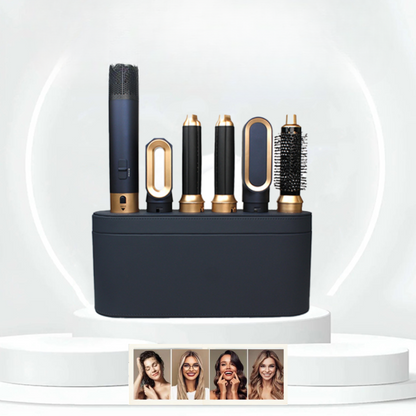 AuraStyle | 5-in-1 Ionic Hair Styling Tool with Interchangeable Heads | Versatile Solution for Effortless Styling