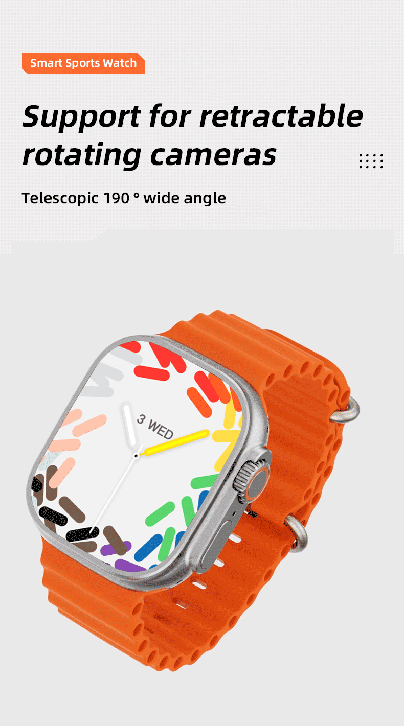 S9 Ultra | 4G Smartwatch with AMOLED Screen & Rotating Camera | Enhanced Connectivity for Seamless Communication