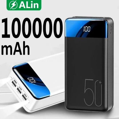 Power Bank de ultra alta capacidad | Cargador portátil de 50,000mAh con tecnología de carga rápida | Diseño compacto para todos los dispositivos