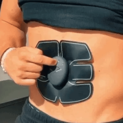 Estimulador muscular abdominal EMS portátil a pilas