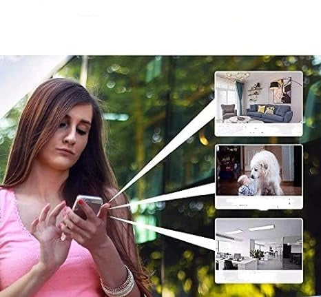 Compact 1080p WiFi Security Camera with Night Vision for Home & Office | Motion Alerts & App Control