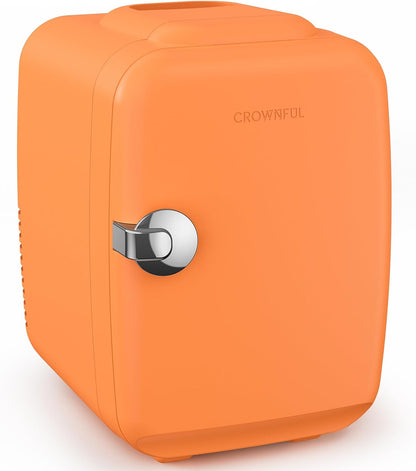 Mininevera con función de refrigeración y calefacción, refrigerador pequeño para productos de cuidado de la piel, mininevera portátil para dormitorio y coche