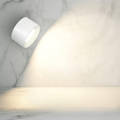 Rechargeable Wall Sconce with 360° Swivel Head – Dimmable LED Accent Light for Bedroom, Living Room, Reading Nook