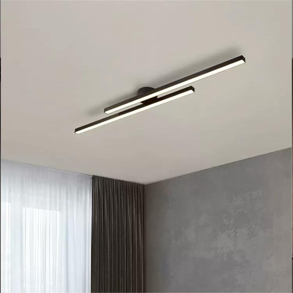Lámpara de techo LED de montaje empotrado — Disco redondo de perfil bajo de 8.3 pulgadas para dormitorio, pasillo y entrada — Montaje en superficie de aluminio y acrílico moderno con