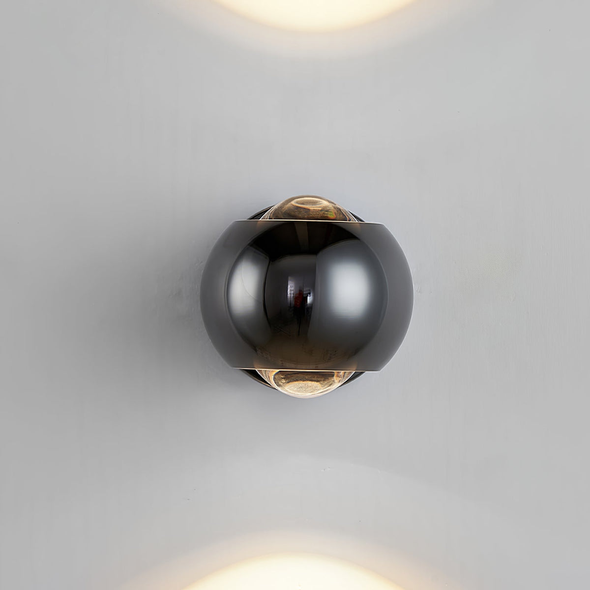 Contemporary Copper LED Wall Sconce Up Down Light for Entryway Hallway Bedroom Bathroom Gold Black Chrome