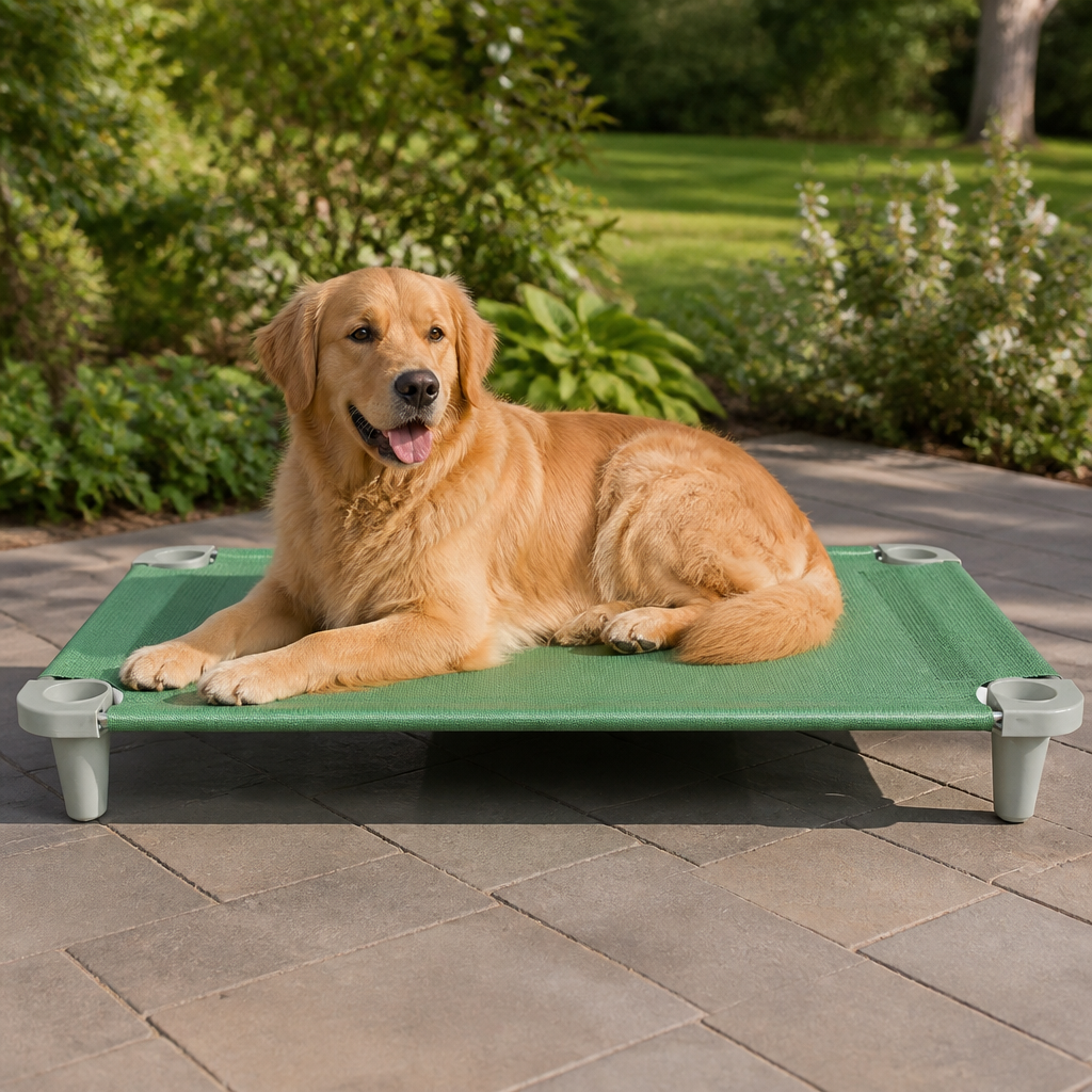 Ortekor Elevated Cooling Breathable Mesh Dog Bed (Stainless Steel Frame)