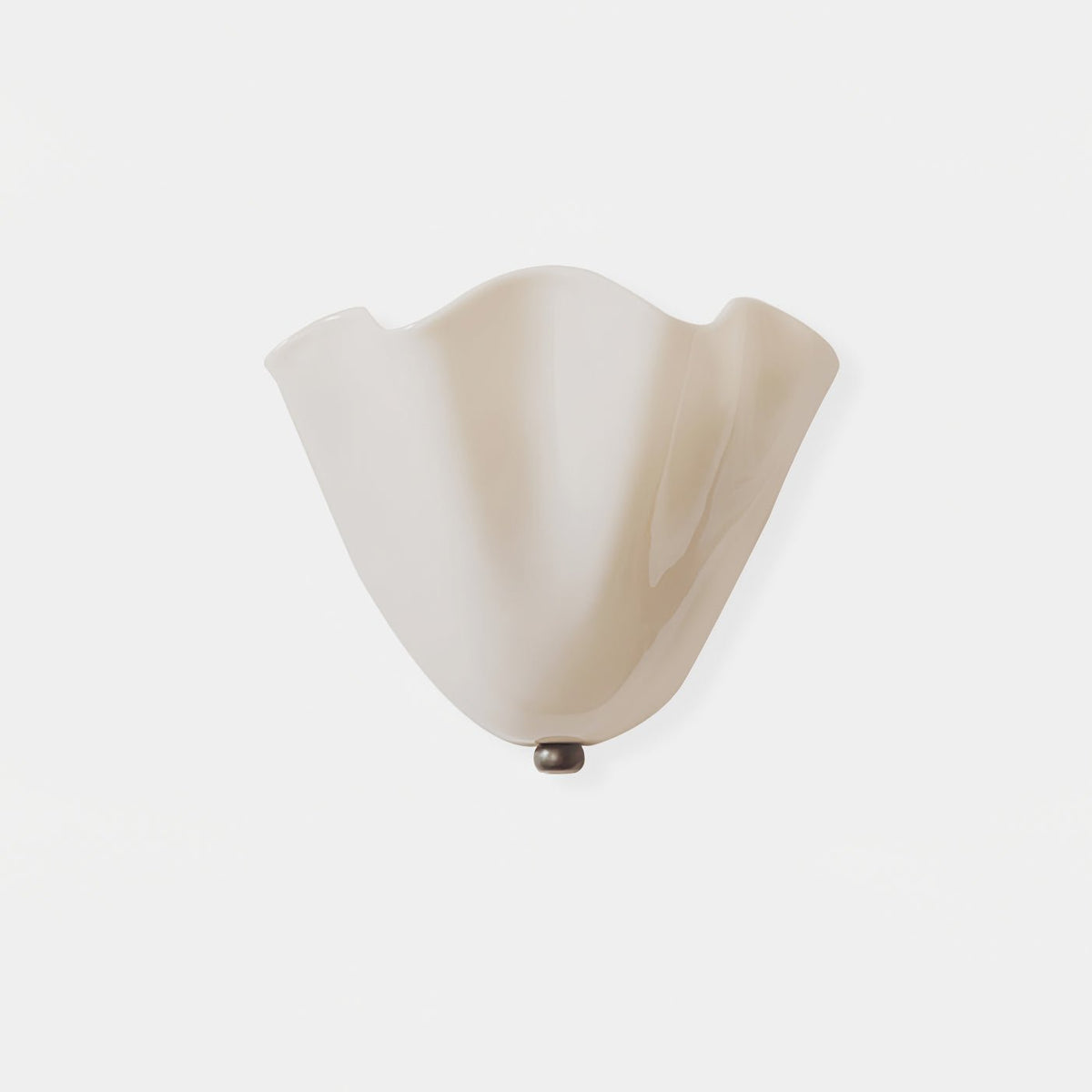 Curved Petal Glass Wall Sconce with Metal Accent for Bedroom, Hallway & Living Room – G9 LED Hardwired Modern Ambient Light Fixture