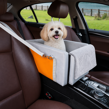 Ortekor Double-Belt Safety & Padded Car Booster Seat (Armrest Console)
