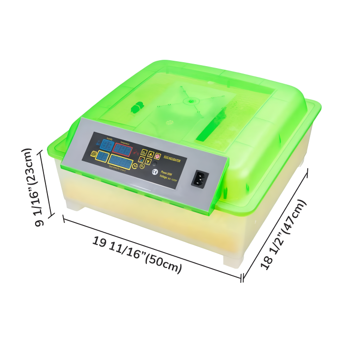 Automatic 56-Egg Incubator with Digital Display & Auto-Turn for Chickens, Ducks, Quail & Geese