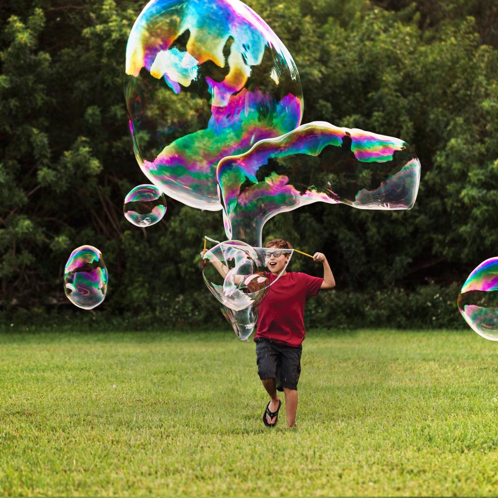 Set de burbujas gigantes para niños: divertida solución para burbujas