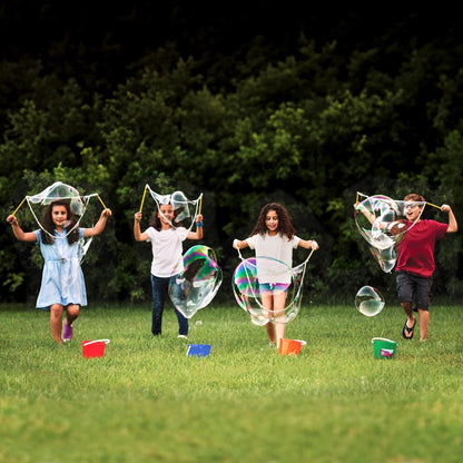 Set de burbujas gigantes para niños: divertida solución para burbujas