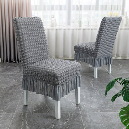 Non-Slip Stretchable Ruffled Chair Covers